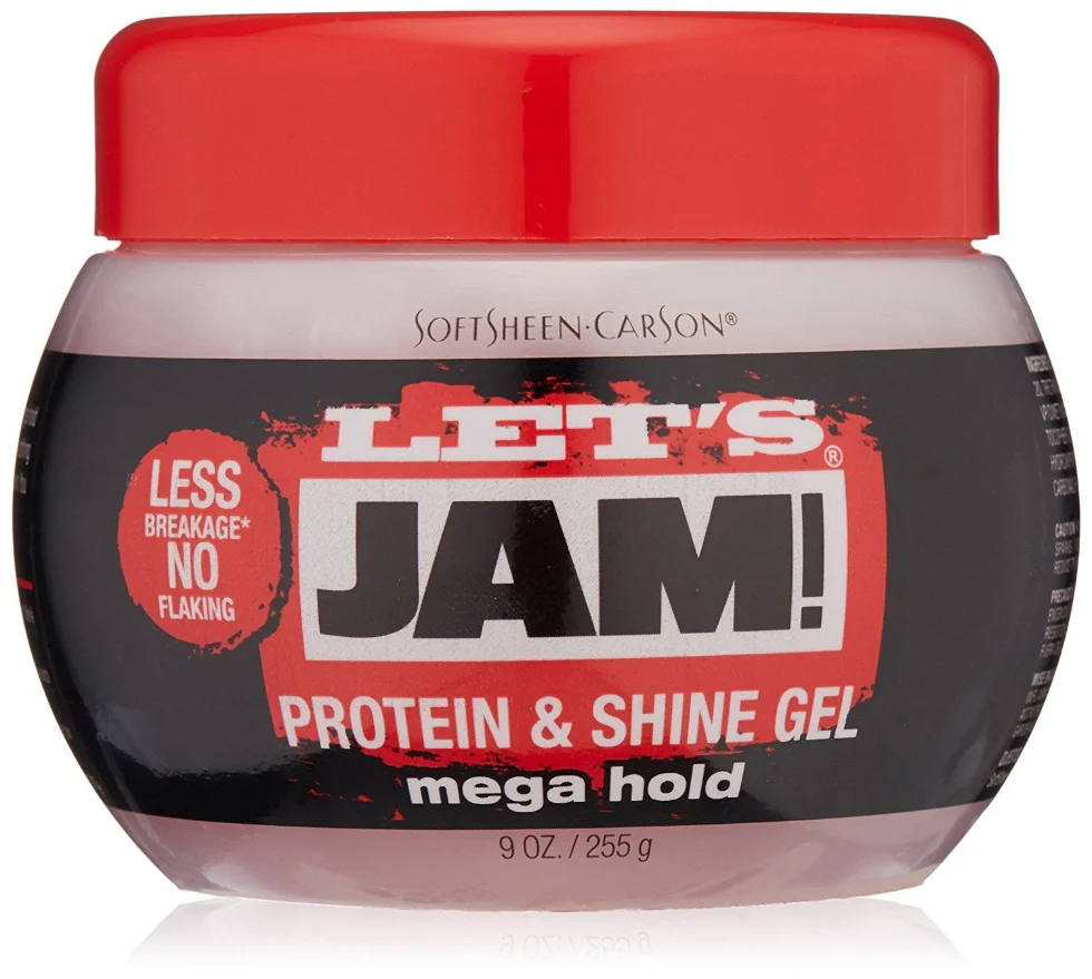 Let's Jam Protein & Shine Gel | Strong Hold Styling Gel for Smooth Hair
