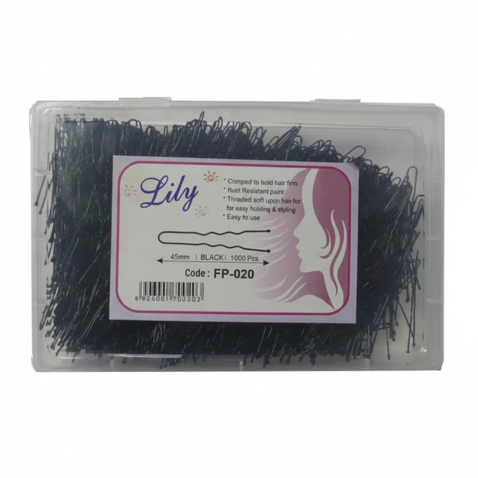 LILY FP-020 45mm Black Paper Fasteners 1000PCS | Strong Office File Clips