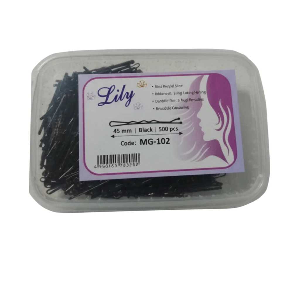 LILY MG-102 45mm Black Beads 500PCS | Jewelry Making & Craft Supplies