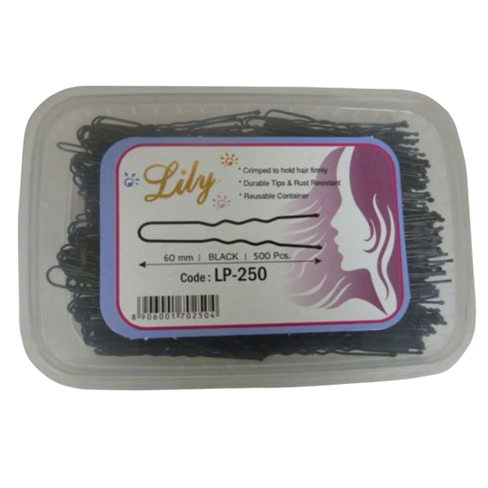 LILY LP-250 60mm Black Paper Clips 500PCS | Office Document Organizer