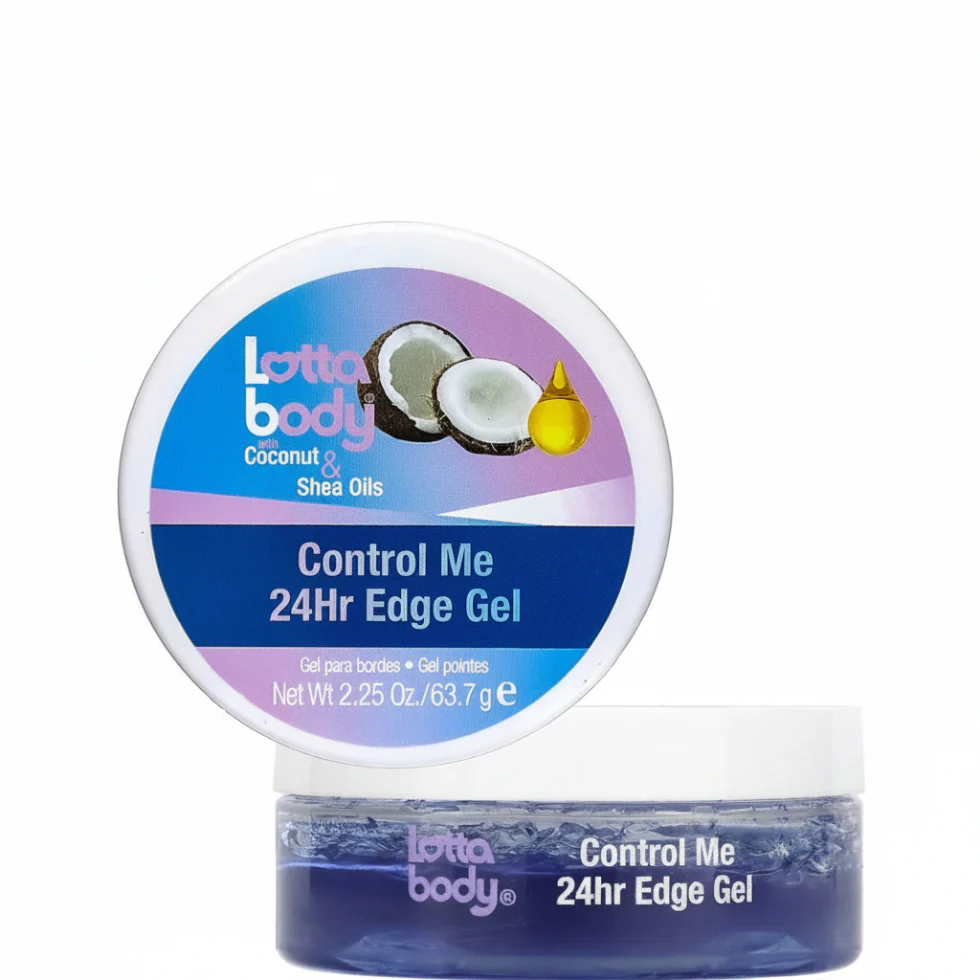 Lotta Body 24H Edge Gel 2.25oz | Coconut Shea Extra Hold Shine Edge Control - Image 2