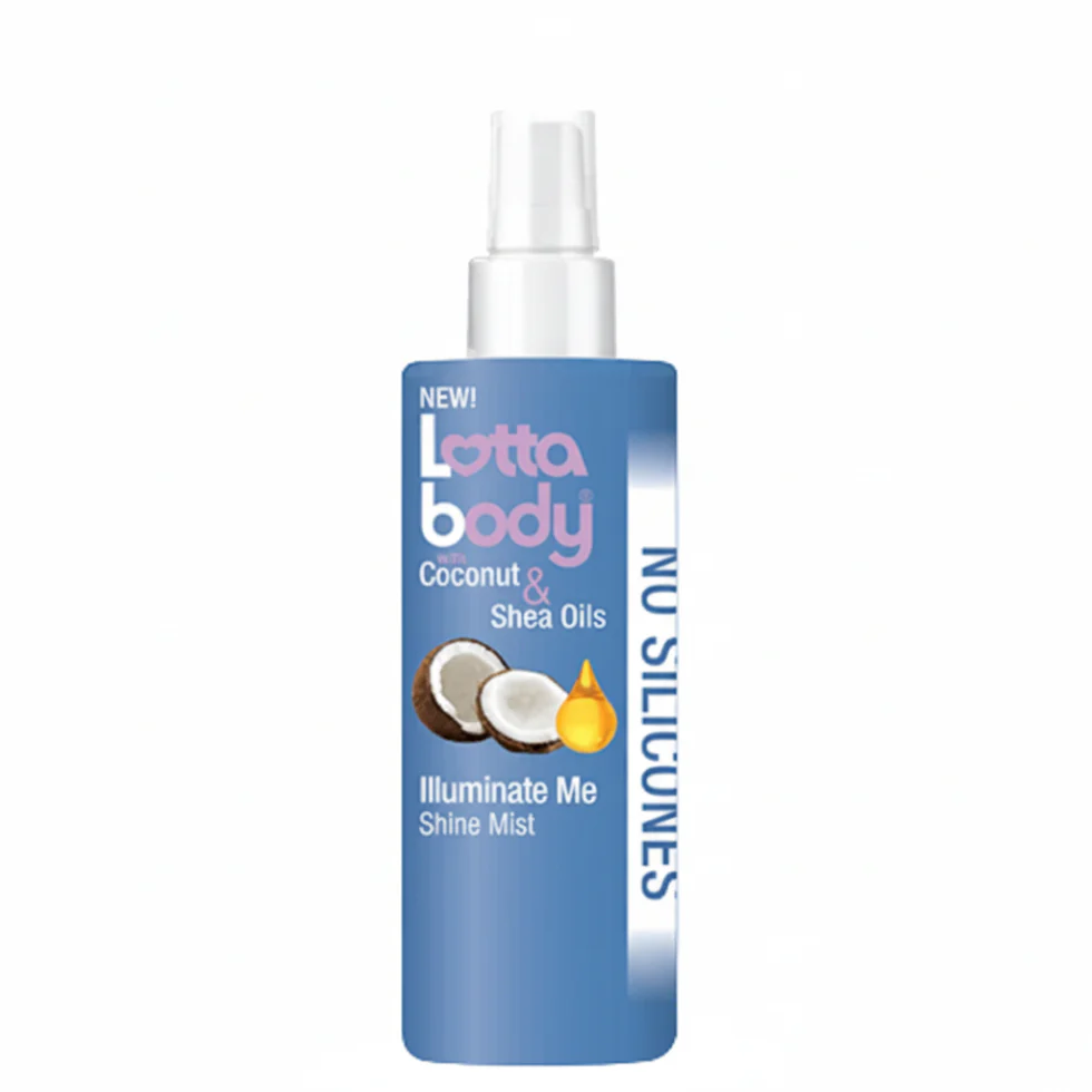 Lotta Body Shine Mist 4oz | Coconut Shea Oils Instant Shine Smooth Hair Spray