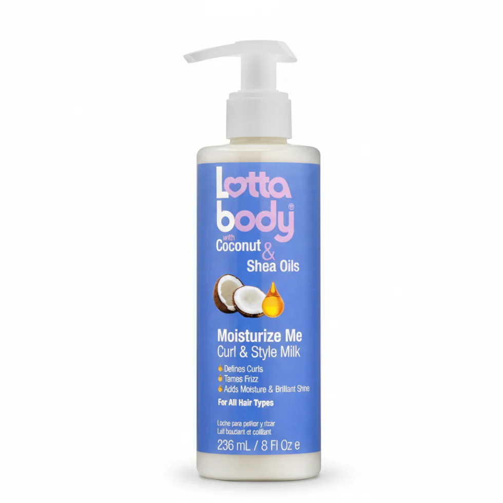 Lotta Body Curl & Style Milk 8oz | Coconut Shea Moisturize Define Curls Shine