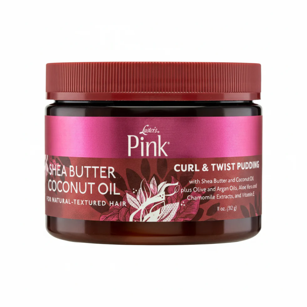 Luster’s Pink Curl & Twist Pudding | Shea Butter Coconut Oil Defined Curls 11oz