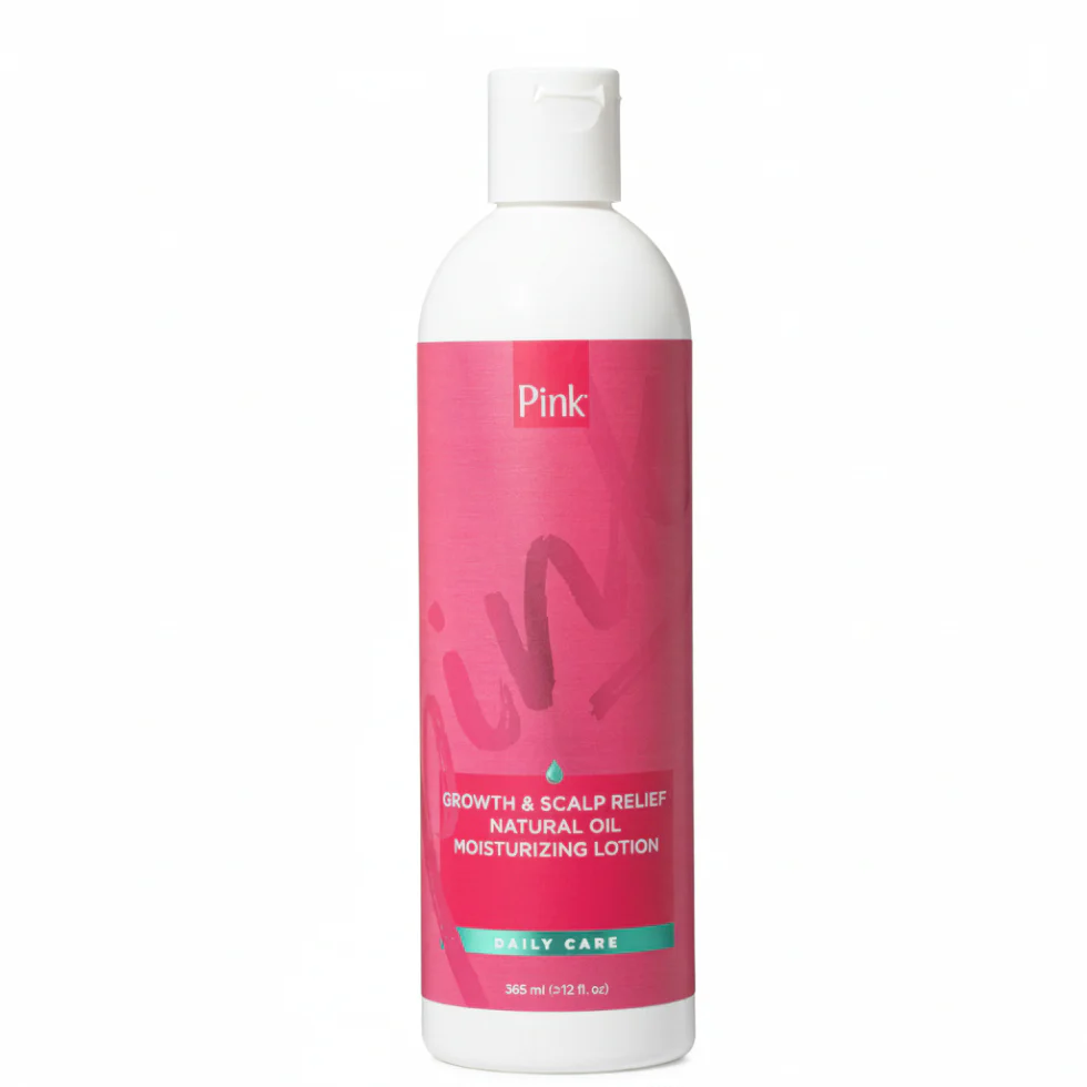 Luster’s Pink Growth & Scalp Relief Oil Lotion | Hair Growth & Shine 12oz