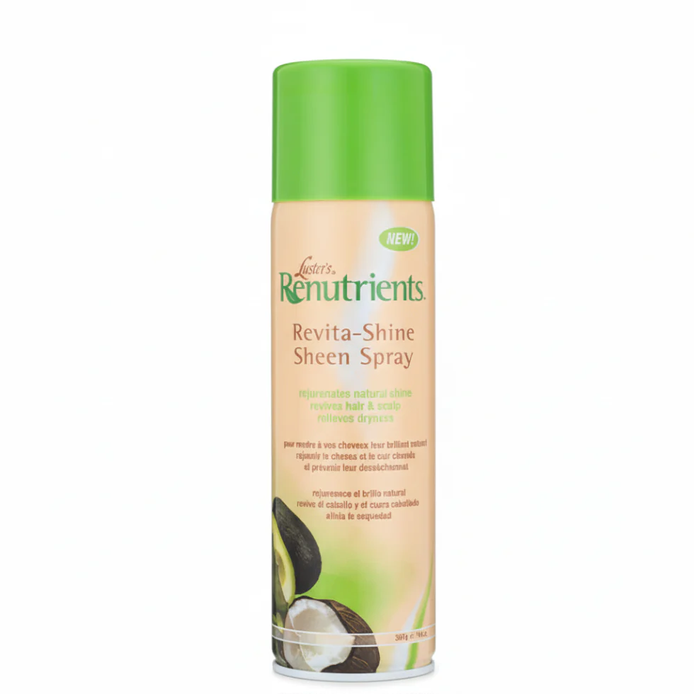 Luster’s Pink Revita-Shine Sheen Spray | Gloss & Hydration Hair 15.5oz