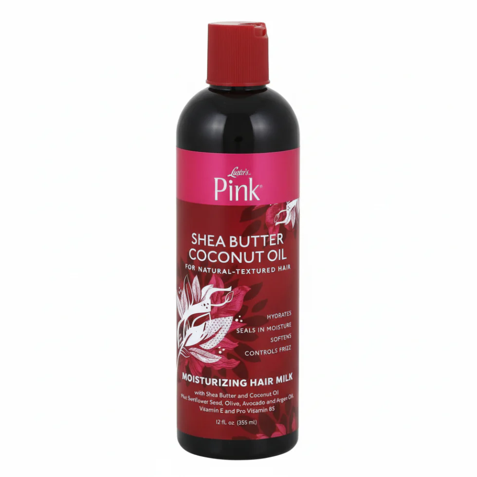 Luster’s Pink Hair Milk | Shea Butter Coconut Oil Hydrate & Frizz Control 12oz
