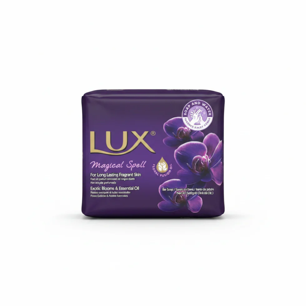 LUX Magical Spell Soap Bars Pack of 3 | Black Orchid & Juniper Oil 240g Beauty Soap