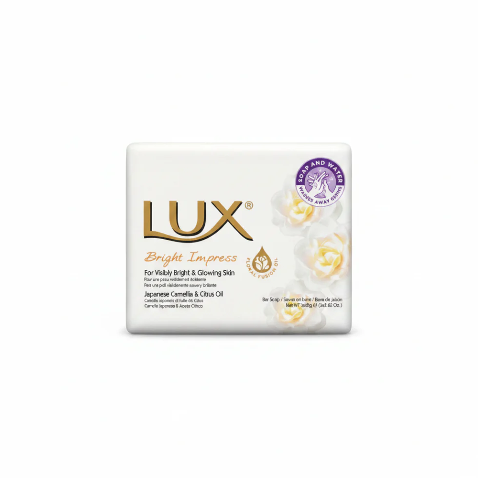 LUX Soft Caress Soap Bars Pack of 3 | 240g Gentle Skin Care Floral Beauty Soap