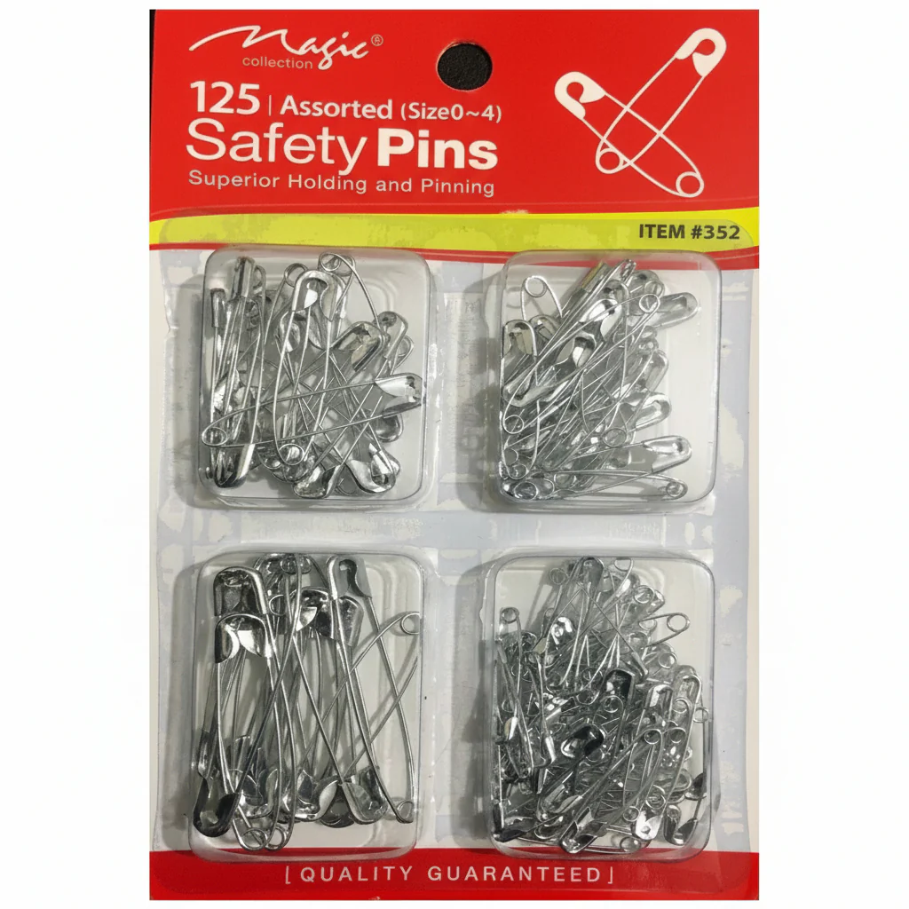 magic collection 125 assorted safety pins - 352 - 352