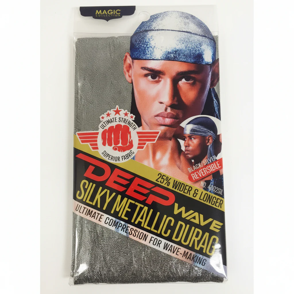 Magic Collection Deep Wave Silky Metallic Durag - 4802 - Image 2