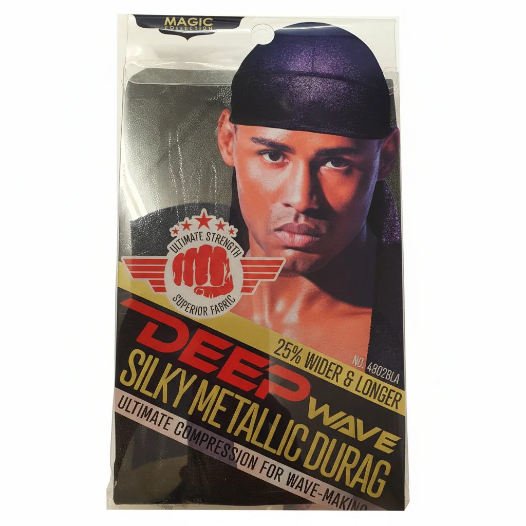 Magic Collection Deep Wave Silky Metallic Durag - 4802 - Image 3