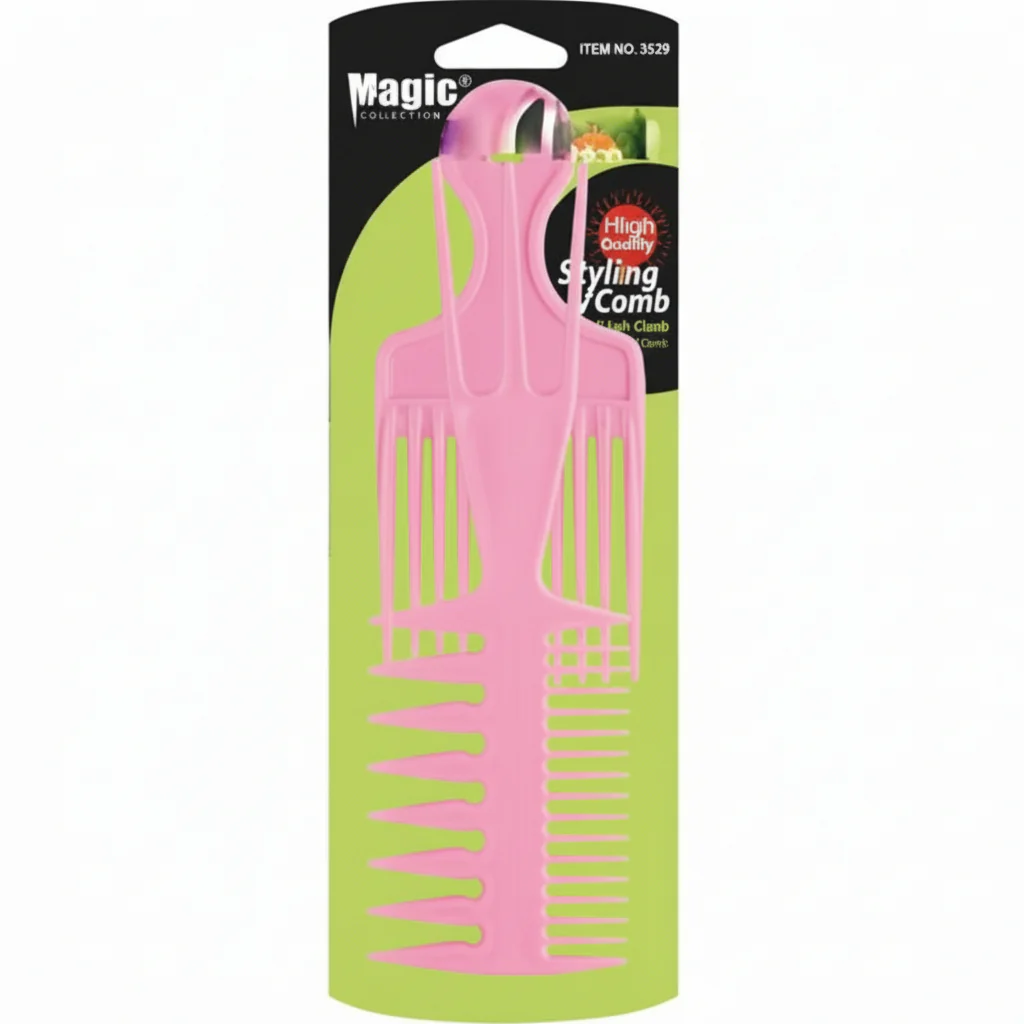 Magic Collection Double Fish Comb & Rake Handle Comb - 2509