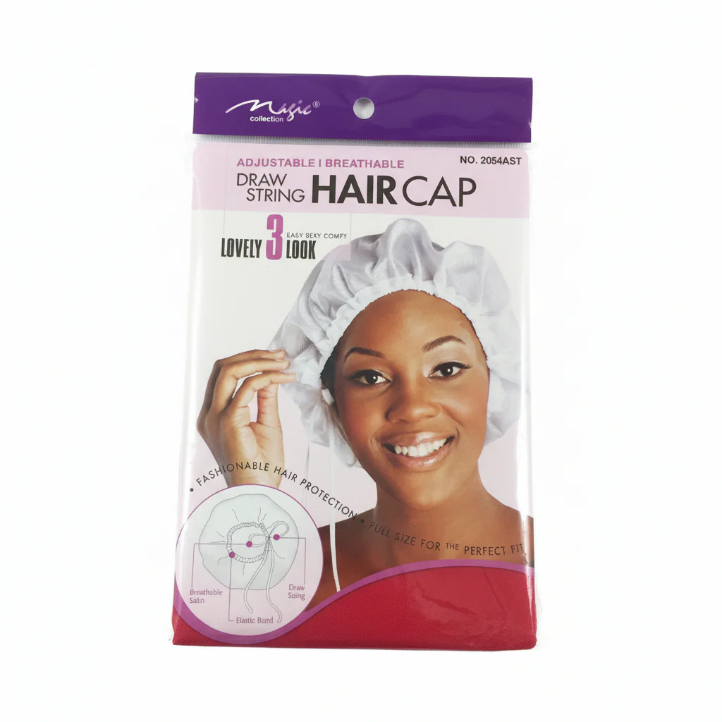 Magic Collection Draw String Hair Cap - 2054AST - Image 7