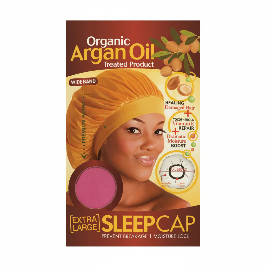 Magic Collection Organic Argan Oil Sleep Cap - 3002BLA - Image 2