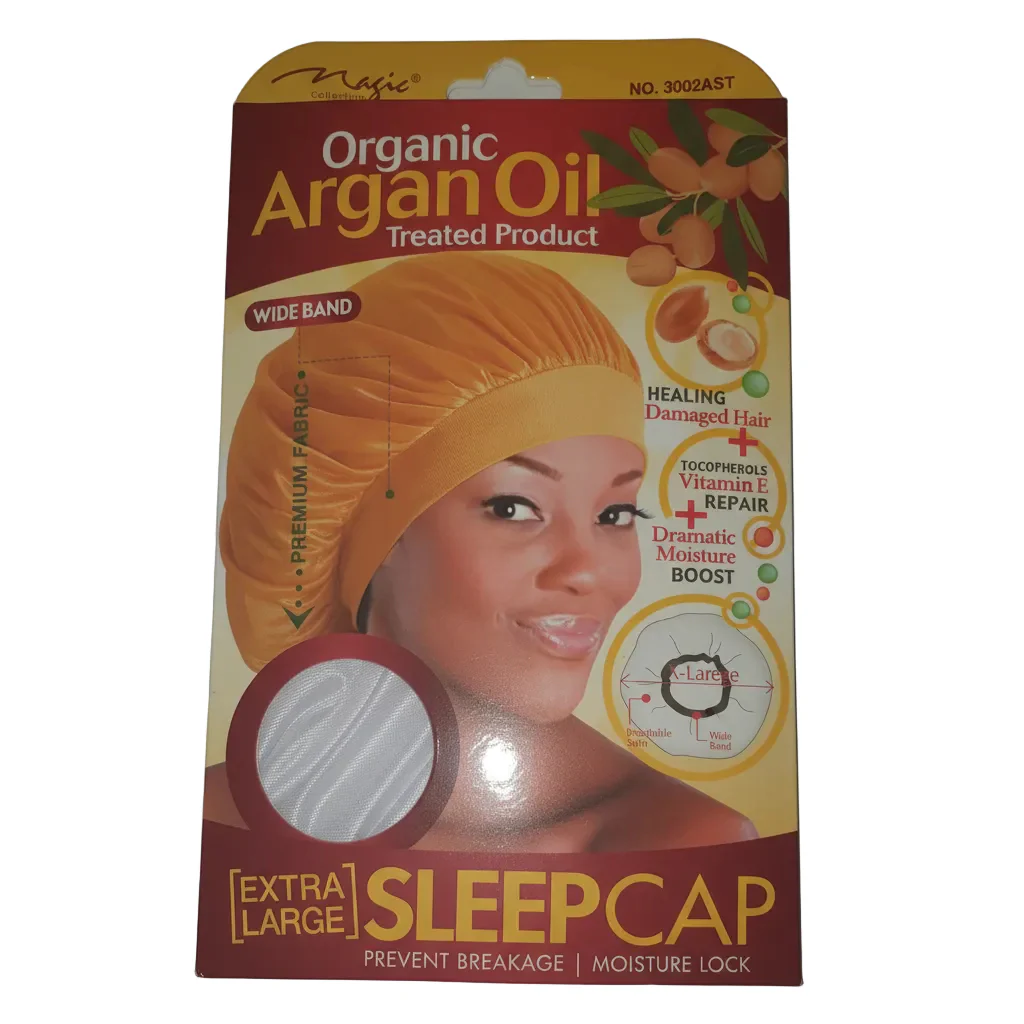 Magic Collection Organic Argan Oil Sleep Cap - 3002BLA - Image 5