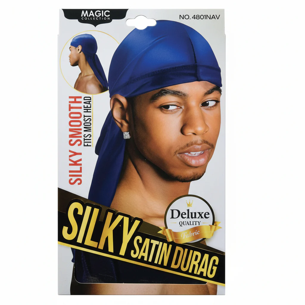 Magic Collection Silky Satin Durag 4801BLA - Image 10