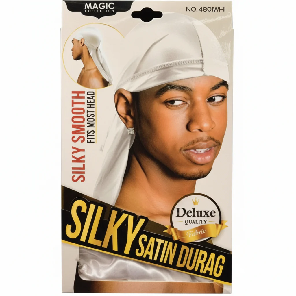 Magic Collection Silky Satin Durag 4801BLA - Image 11