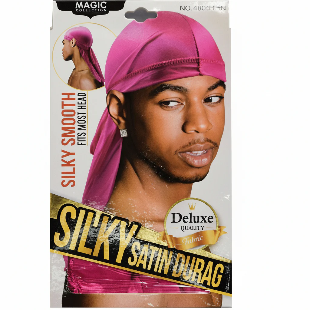 Magic Collection Silky Satin Durag 4801BLA - Image 3