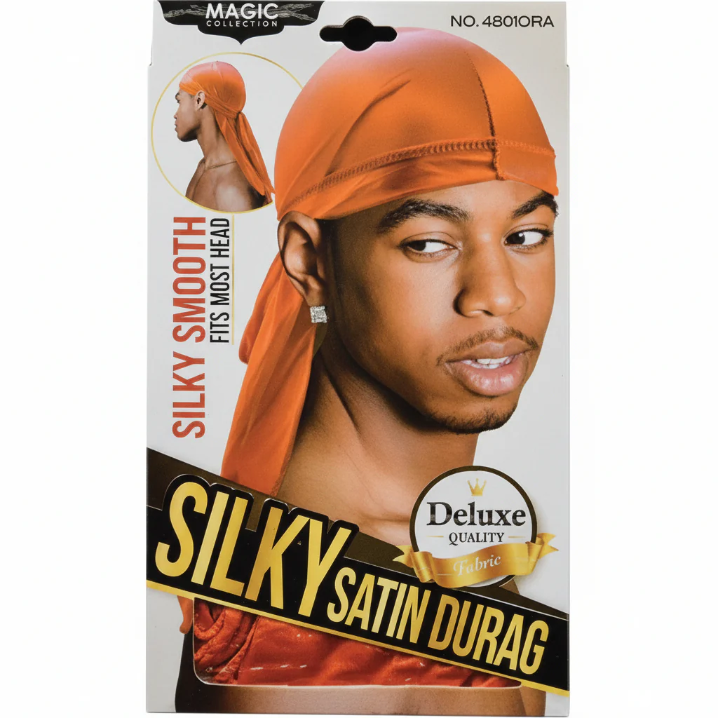 Magic Collection Silky Satin Durag 4801BLA - Image 5