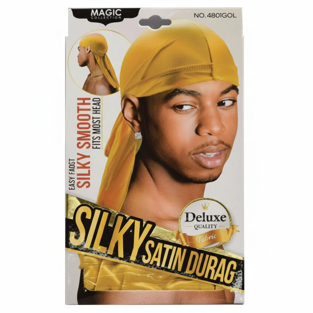 Magic Collection Silky Satin Durag 4801BLA - Image 7