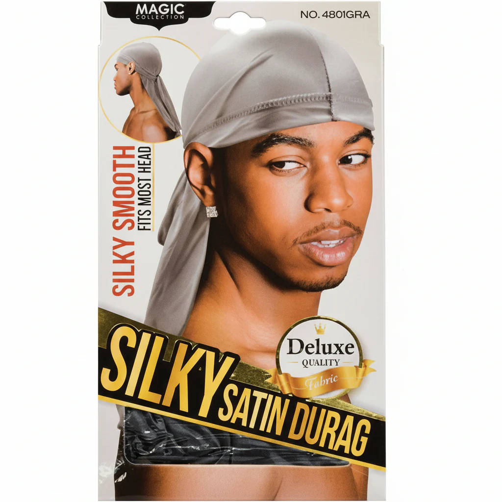 Magic Collection Silky Satin Durag 4801BLA - Image 8