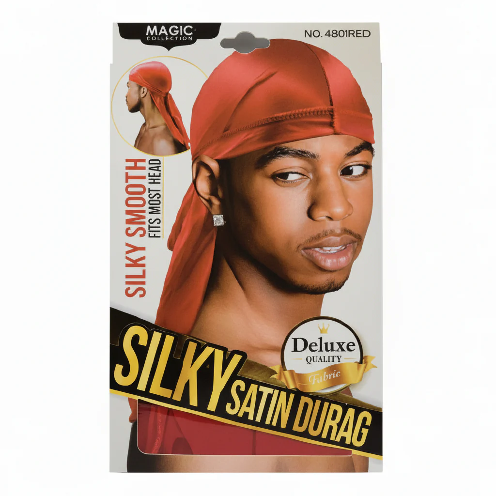 Magic Collection Silky Satin Durag 4801BLA - Image 9