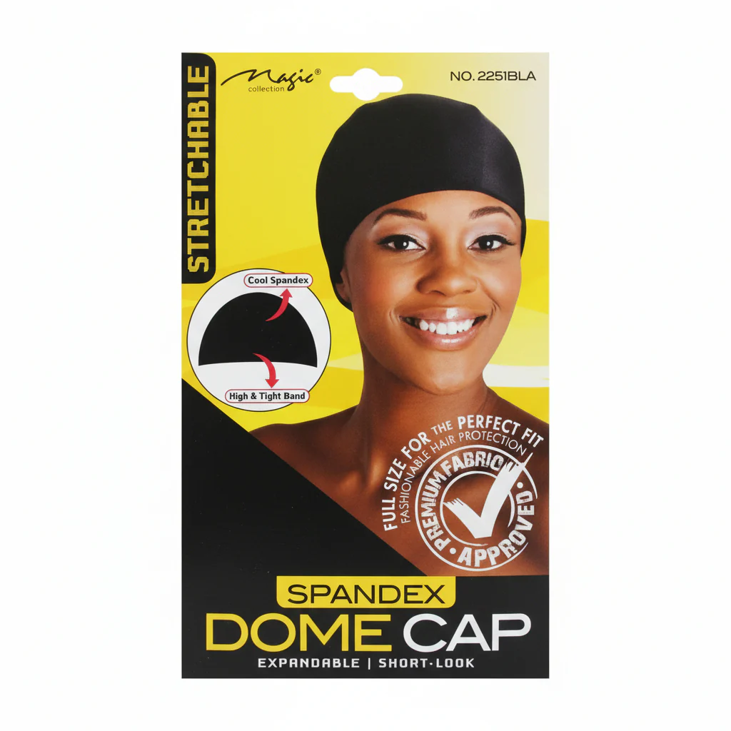 Magic  Collection Spandex Dome  Cap - 2251BLA