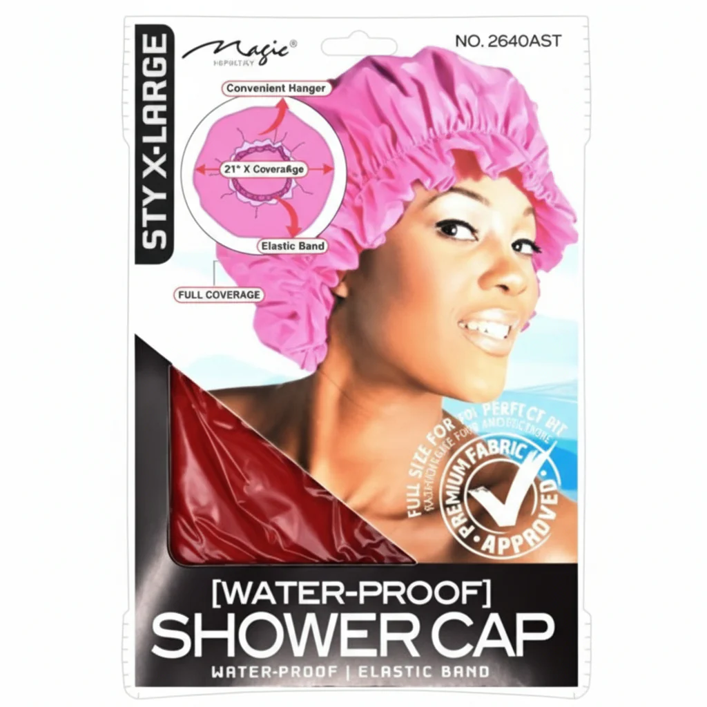 Magic Collection Water-Proof Shower Cap - 2160AST - Image 2