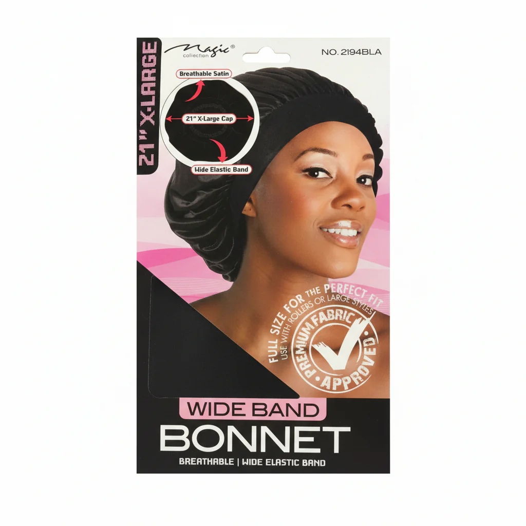 Magic Collection Wide Band Bonnet - 2194BLA