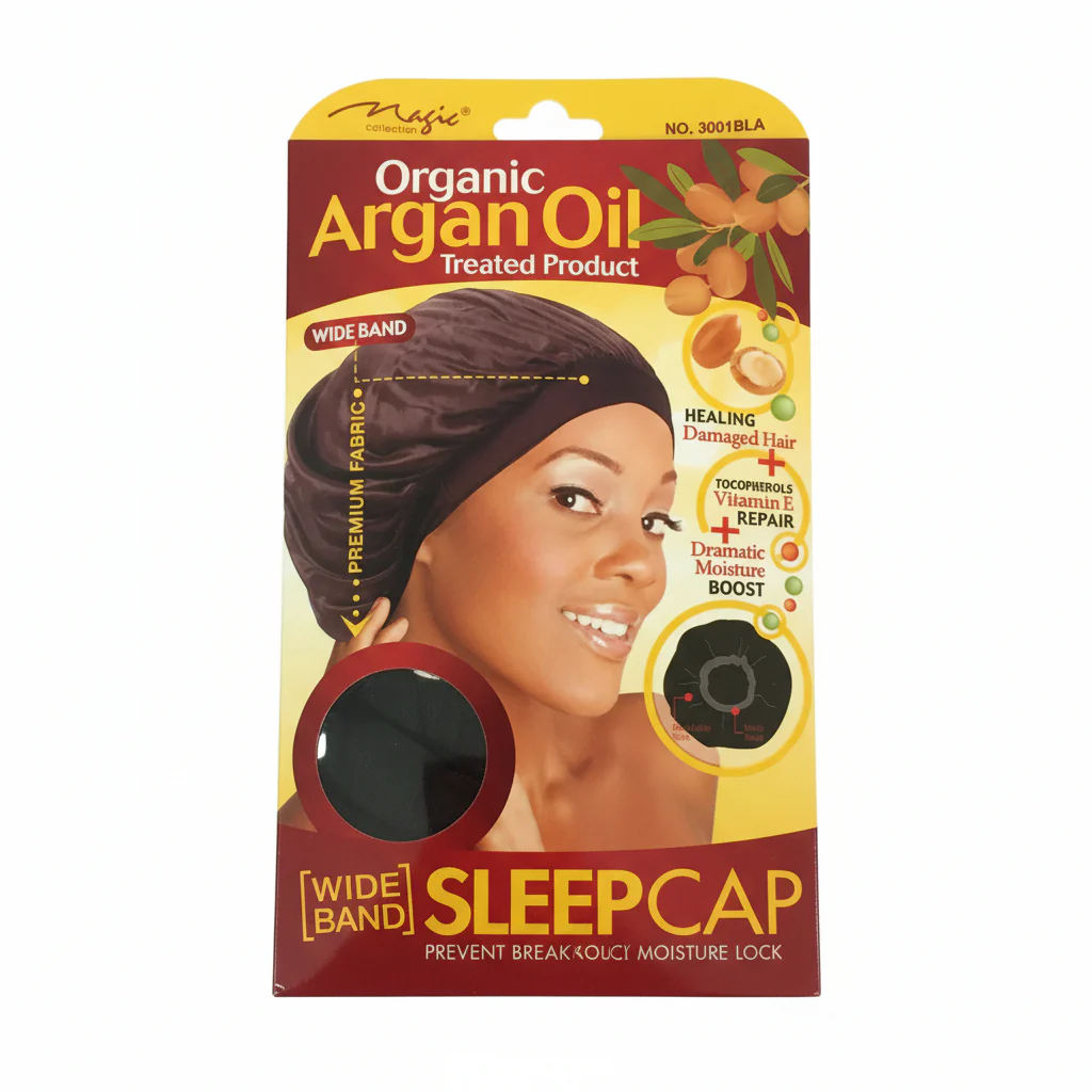 Magic Collection Wide Band Sleep Cap - 3001AST - Image 2
