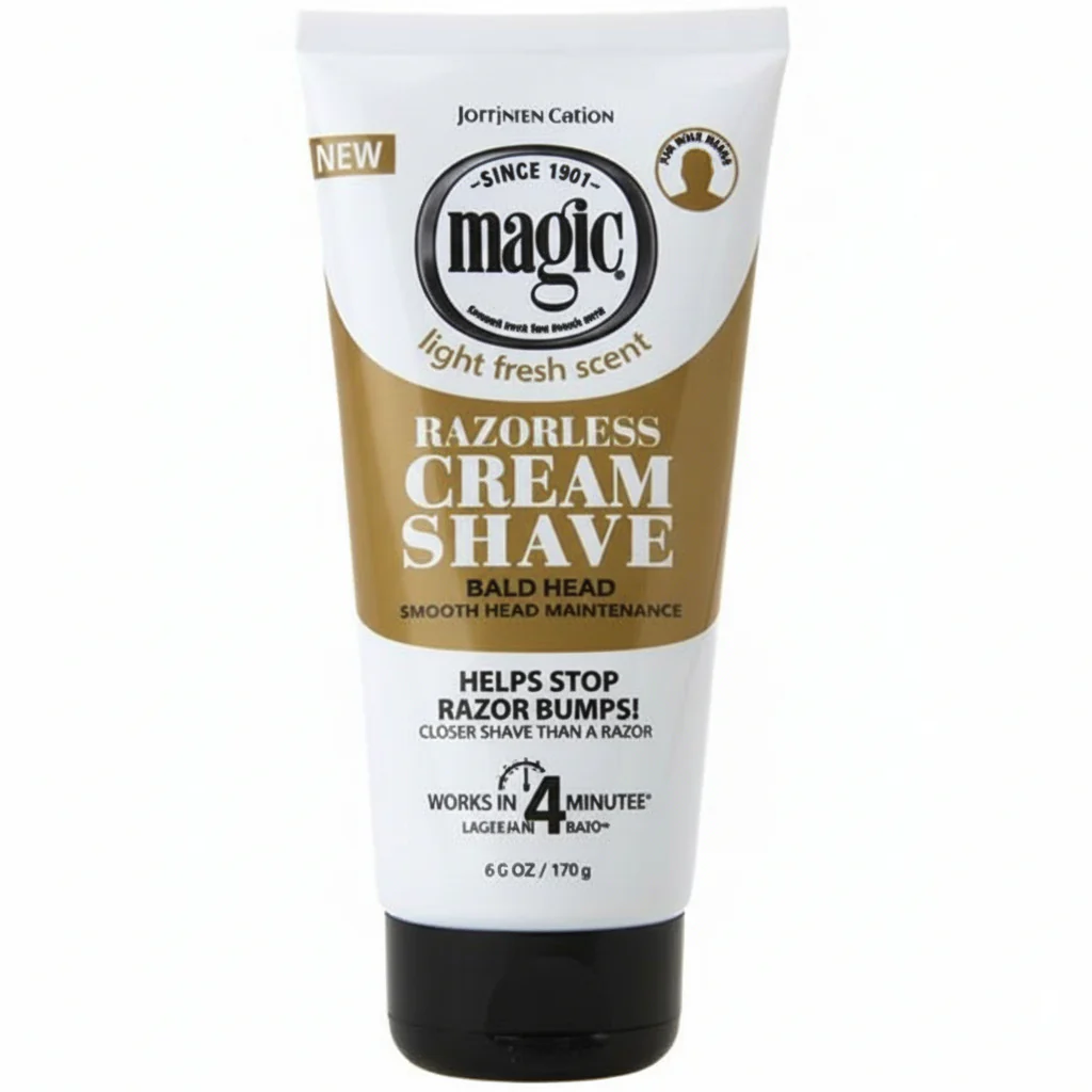 MAGIC RAZORLESS CREAM SHAVE BALD HEAD 170G/6OZ