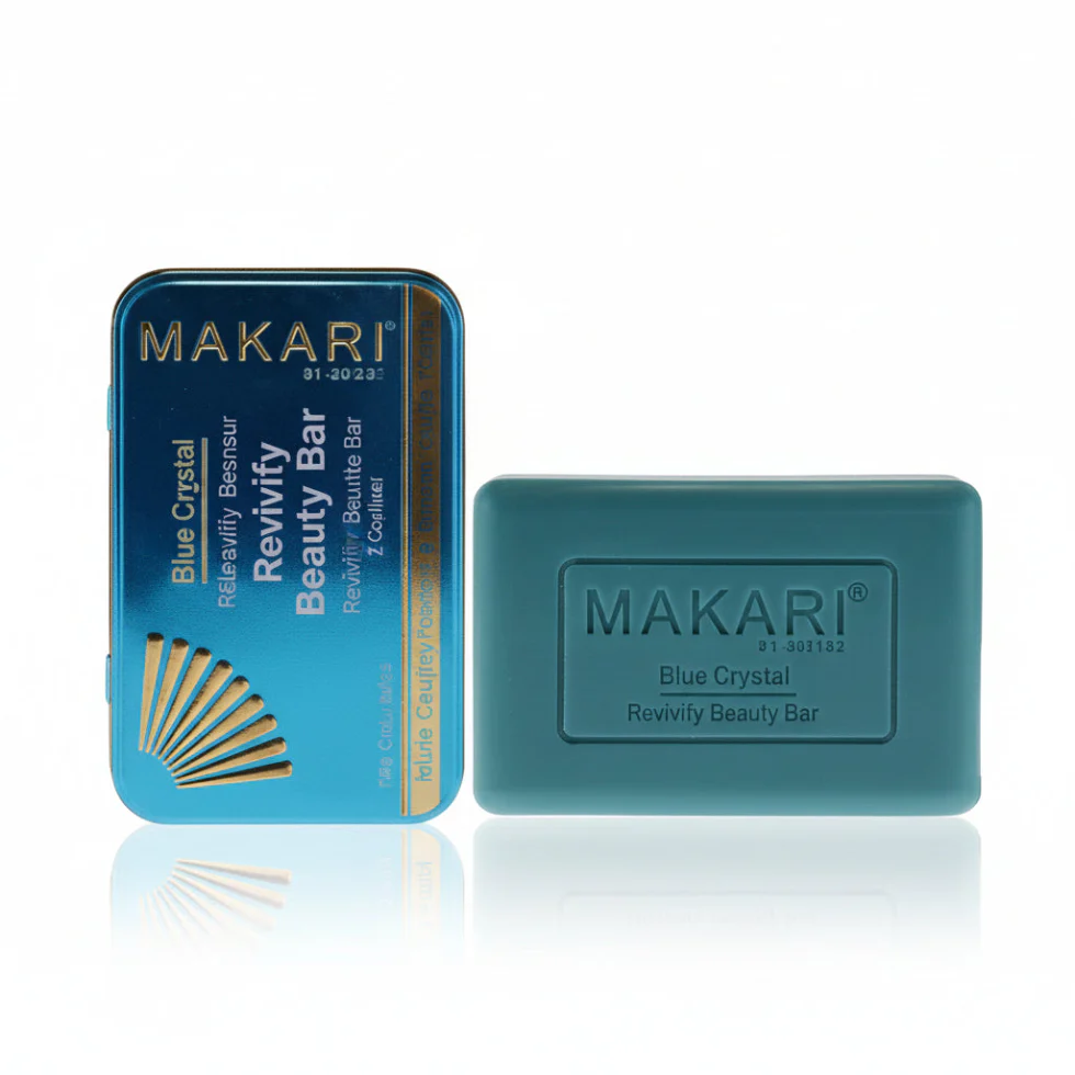 Makari Blue Crystal Beauty Bar 200g | Brighten Even Skin Tone Soap