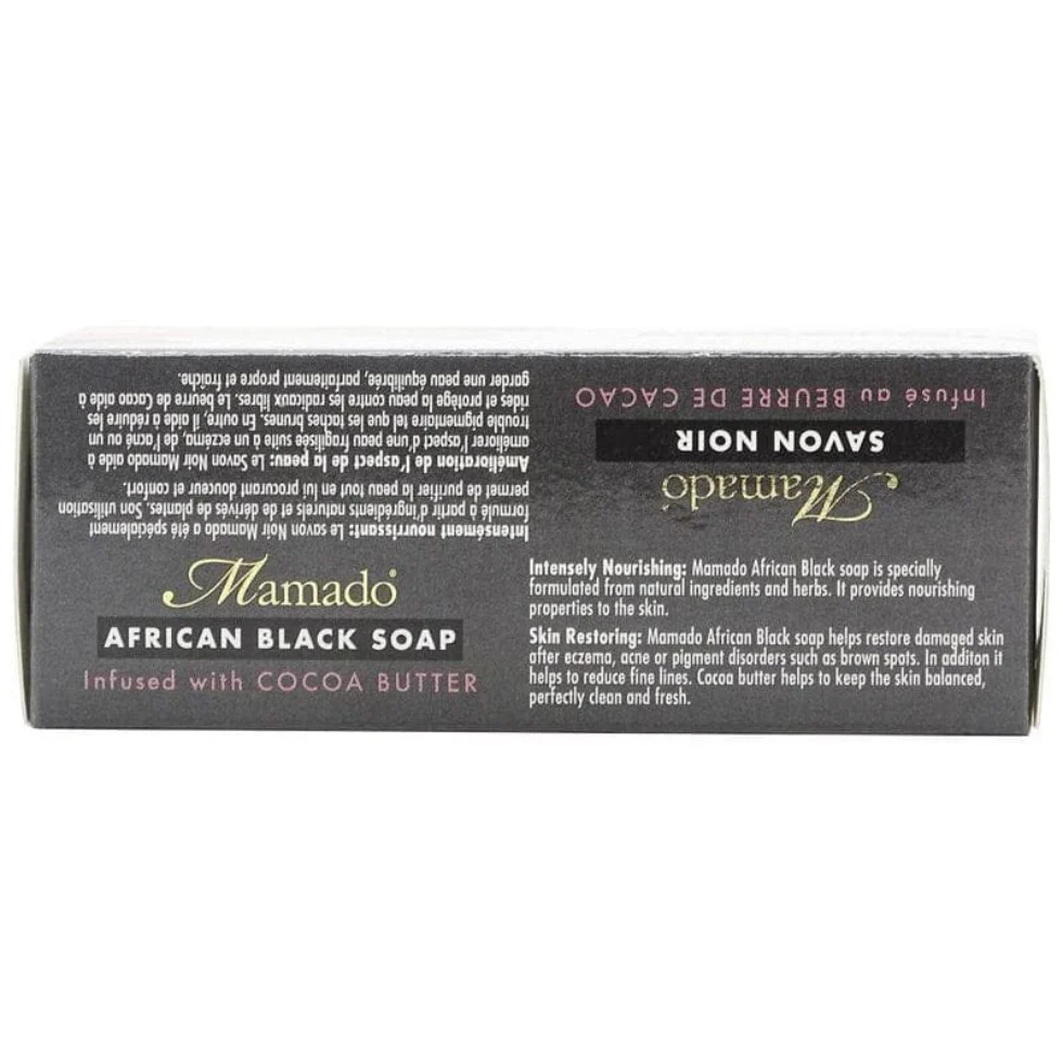 Mamado African Black Soap with Argan 200g | Deep Cleansing & Nourishing Soap - Image 3