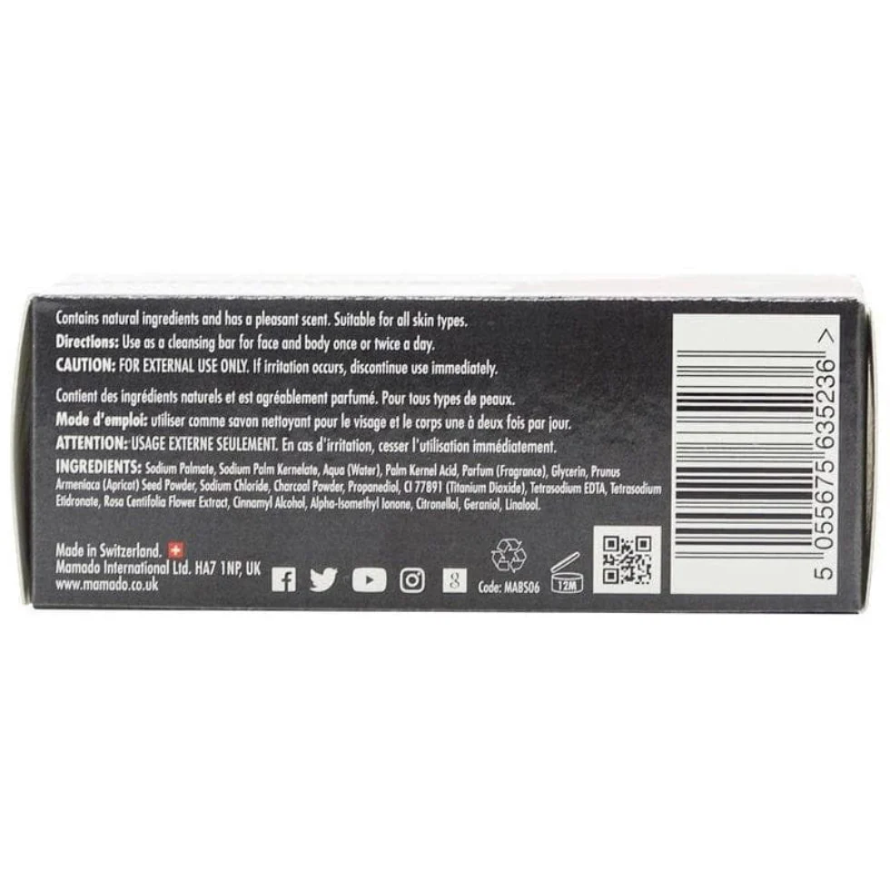 Mamado African Black Soap with Rose 200g | Gentle Nourishing Skin Care - Image 2