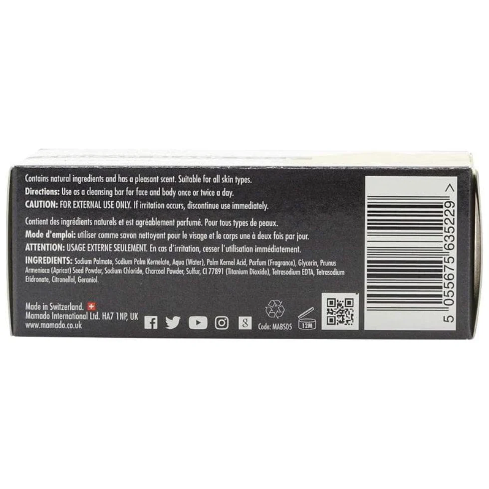 Mamado African Black Soap with Sulphur 200g | Acne Control & Deep Cleansing - Image 2