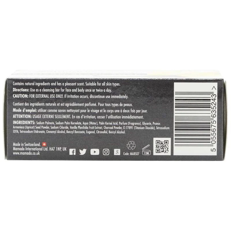Mamado African Black Soap with Vanilla 200g | Gentle Nourishing Skin Care - Image 2