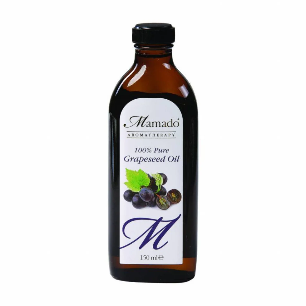 Mamado Grapeseed Oil 150ml | 100% Pure Skin, Hair & Aromatherapy Oil