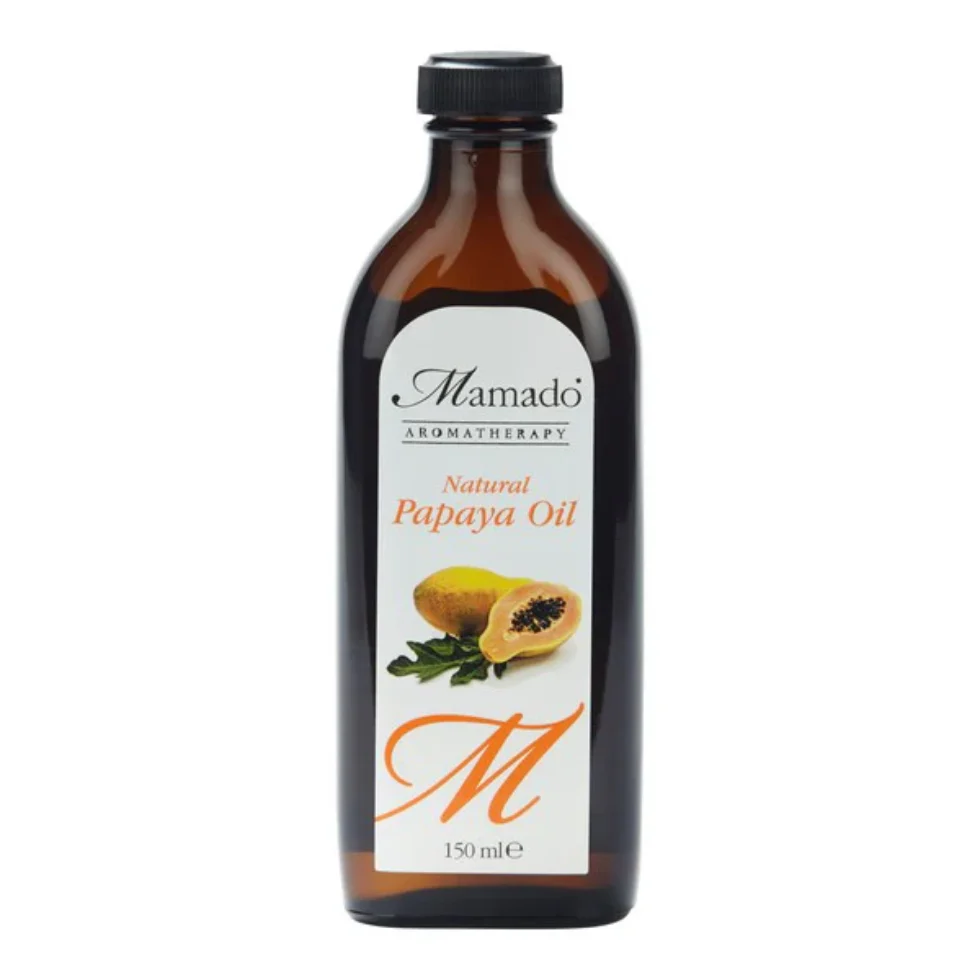 Mamado Natural Papaya Oil 150ml | Skin, Hair & Scalp Nourishing Care Oil