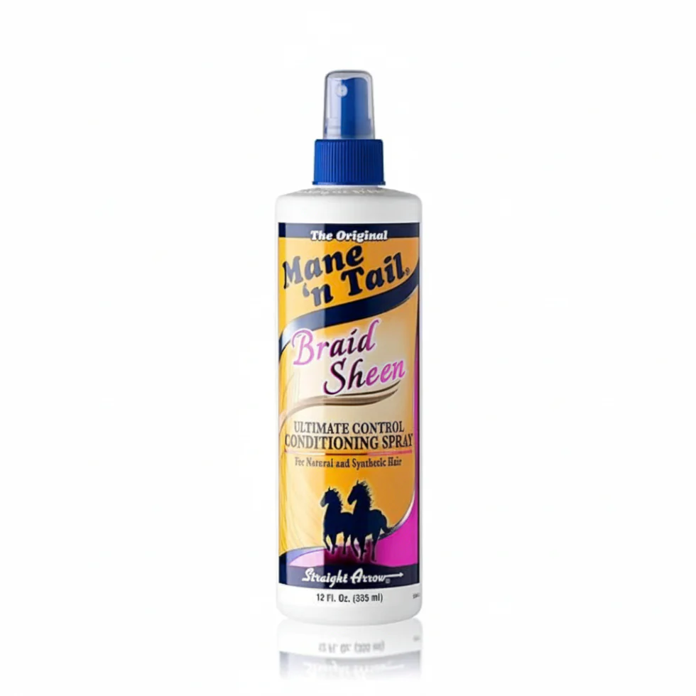 Mane N Tail Braid Sheen Conditioning Spray 12oz | Control, Moisture & Shine