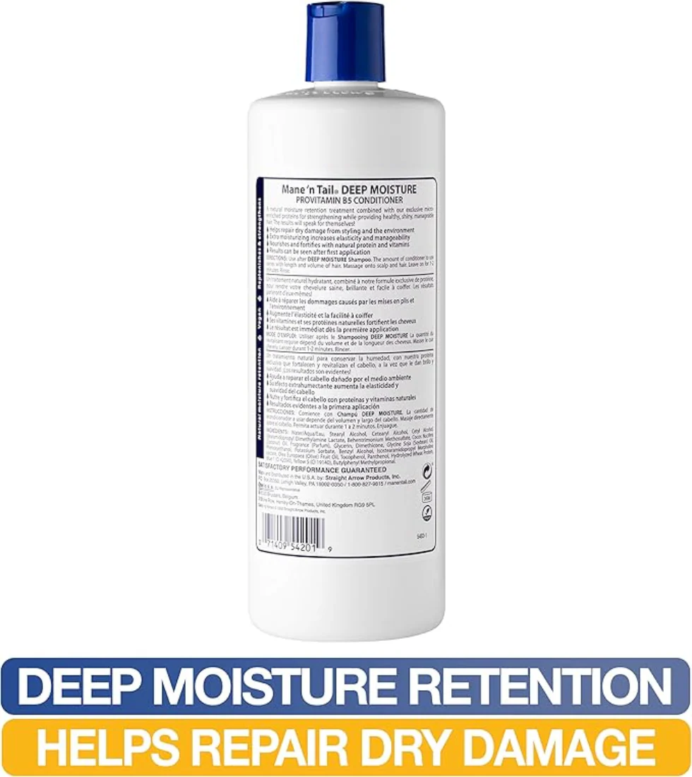 Mane N Tail Provitamin B5 Deep Moisture Conditioner 800ml | Hydrate & Strengthen Hair - Image 3