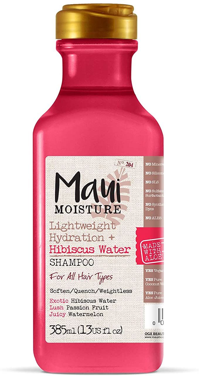 Maui Moisture Hair Care Lightweight Hydration Hibiscus Water Shampoo 13fl.oz
