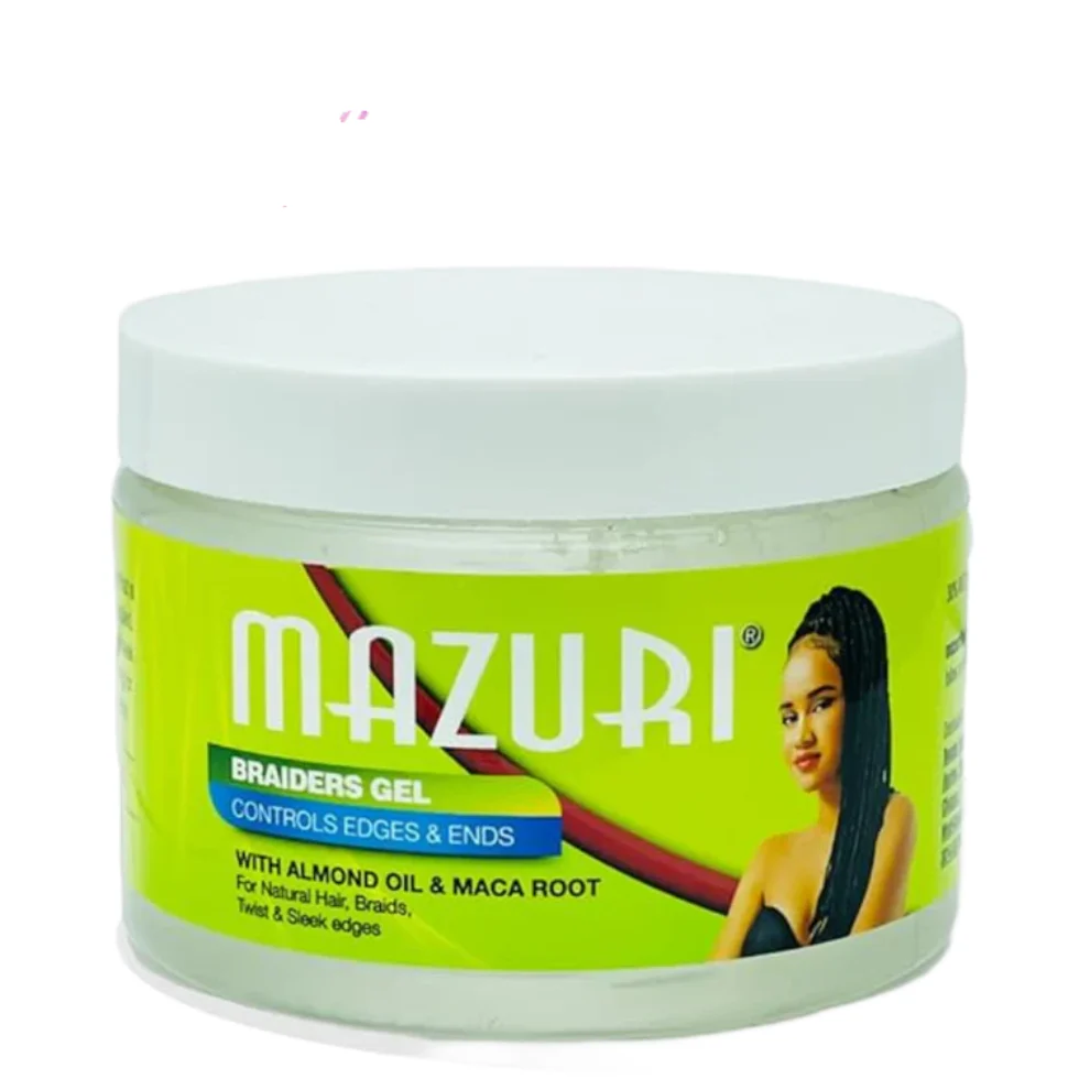 Mazuri Braiders Gel 355ml | Edge Control, Smooth Hold & Shine for Braids
