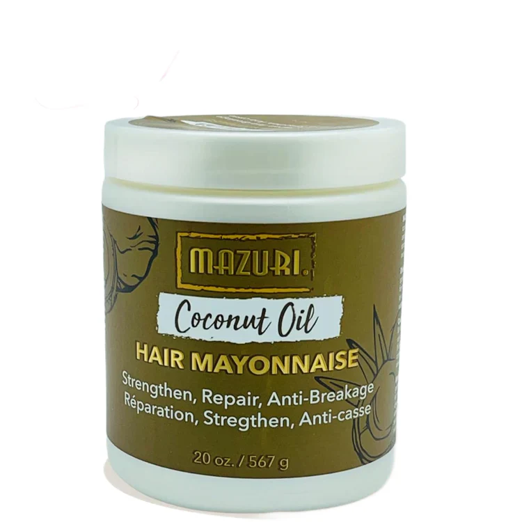 Mazuri Coconut Oil Hair Mayonnaise 567g- Strengthen, Repair & Prevent Breakage