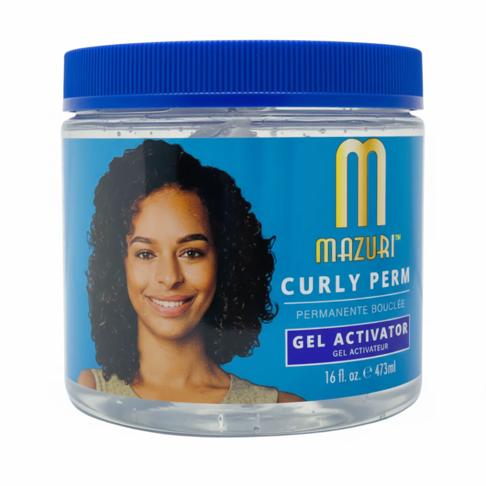 Mazuri Curly Perm Gel Activator 473ml | Define, Moisturize & Enhance Curls