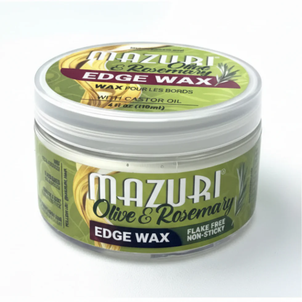 Mazuri Olive Oil & Rosemary Edge Wax 4oz | Strong Hold & Frizz Control
