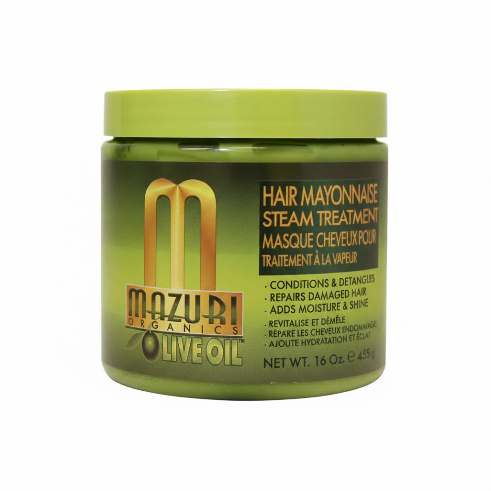 Mazuri Olive Oil Hair Mayonnaise Steam Treatment 455g | Deep Repair Mask
