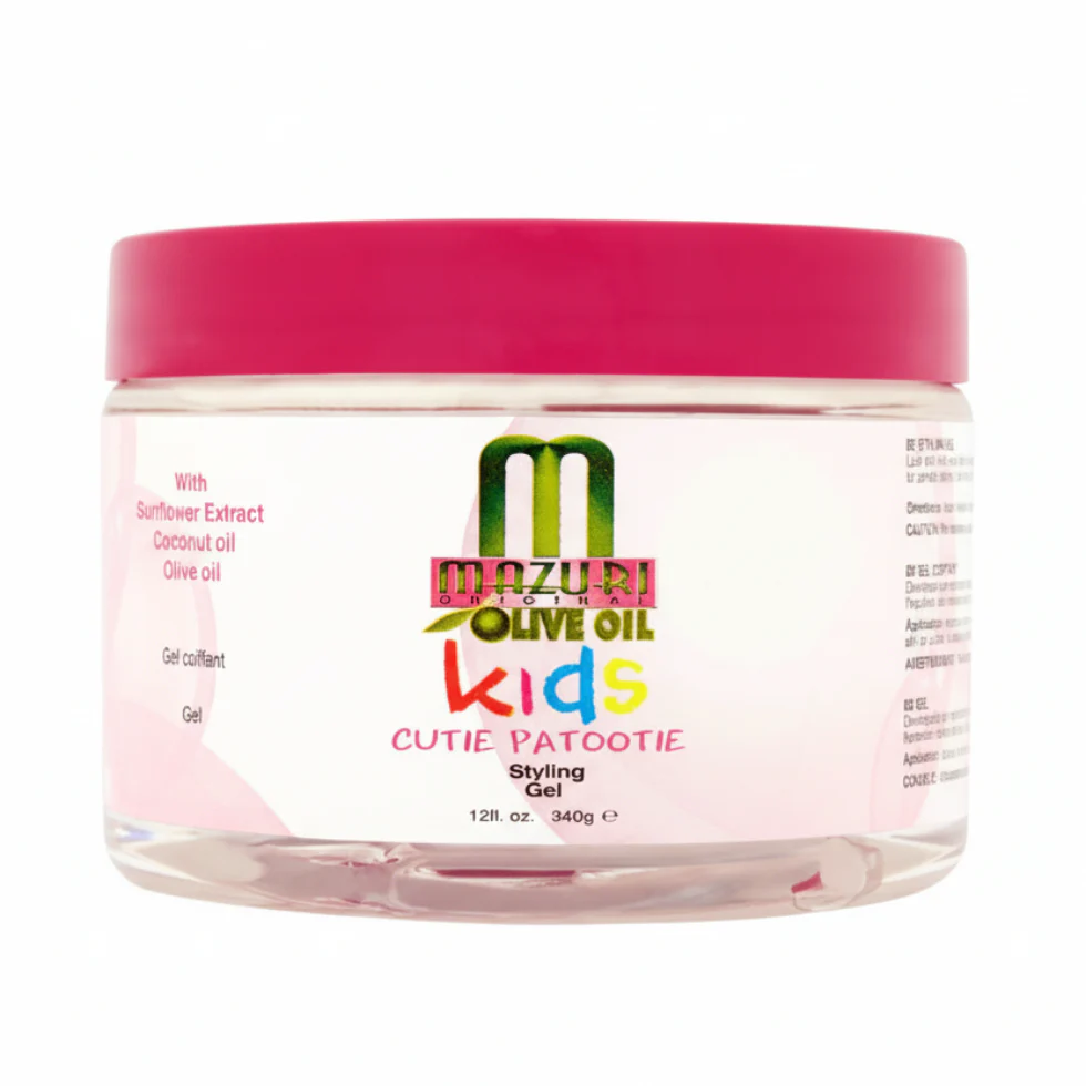 Mazuri Olive Oil Kids Styling Gel 340g | Frizz Control & Shine Hair Gel