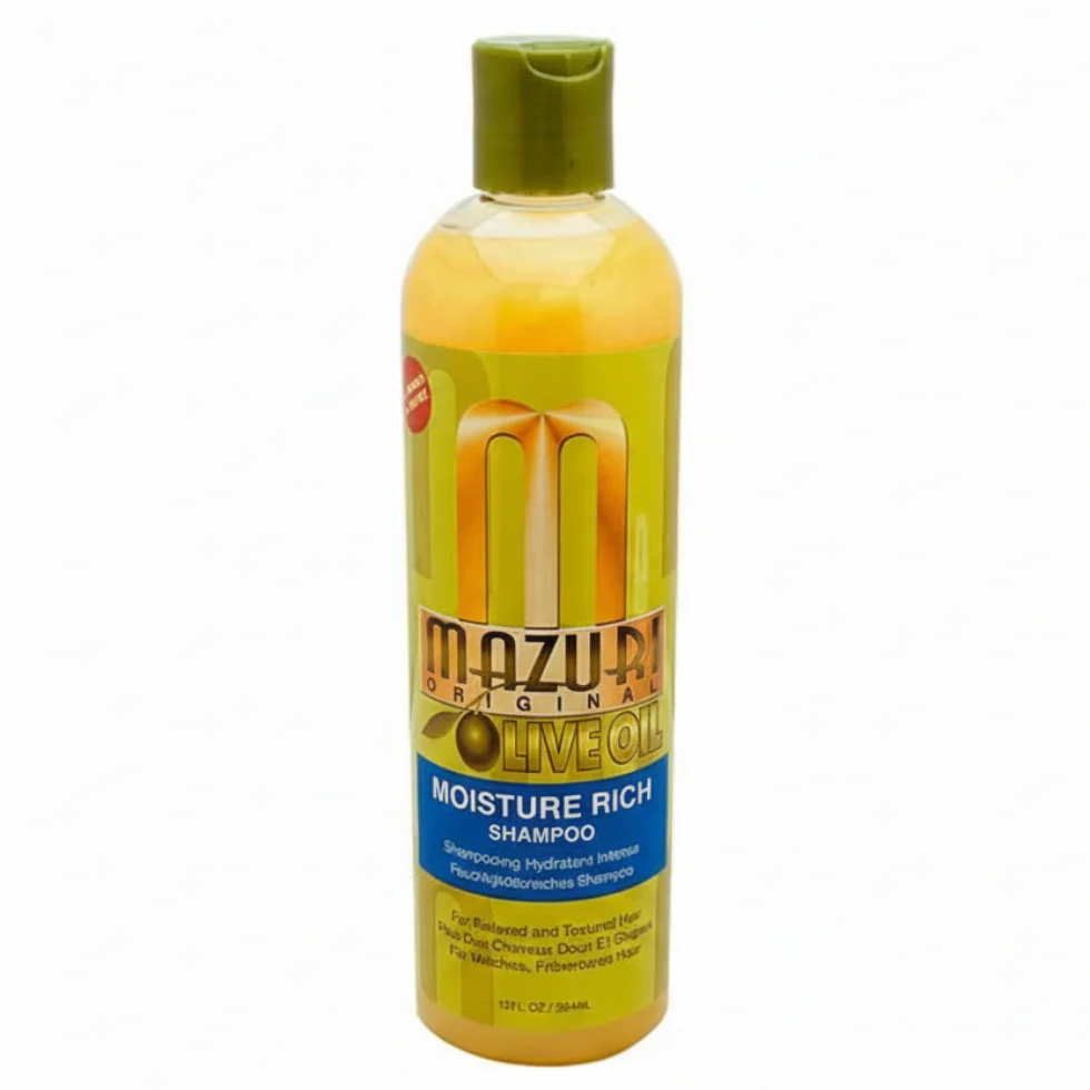 Mazuri Olive Oil Moisture Rich Shampoo 354ml | Hydrating & Softening Cleanse