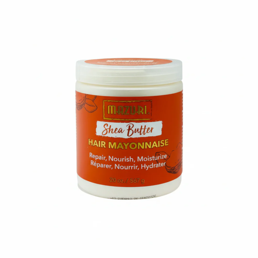 Mazuri Shea Butter Hair Mayonnaise | Deep Repair, Strength & Shine Boost